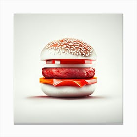 Cheeseburger Iconic (132) 1 Canvas Print
