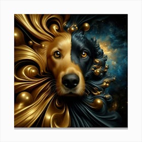 Dog In Space 1 Canvas Print