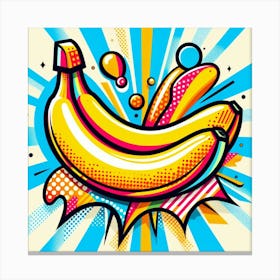 Pop Bananas Canvas Print