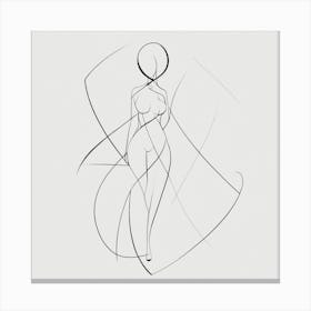 Figure Drawing modern art Canvas Print