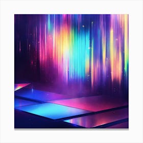 Overlapping colors Canvas Print