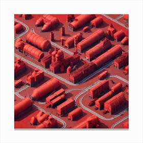 Industrial City Canvas Print