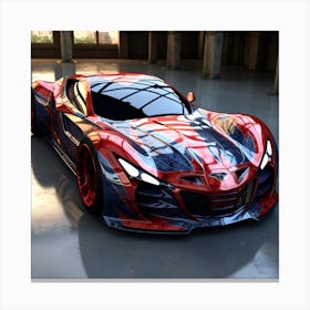 Spider-Man Car Canvas Print