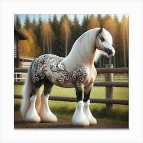 Clydesdale Horse 4 Canvas Print