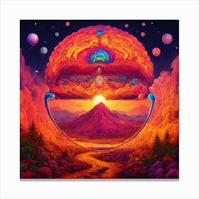 Psychedelic And Trippy Motivation (3) Canvas Print