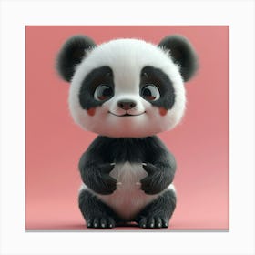 Cute Panda Bear 1 Canvas Print