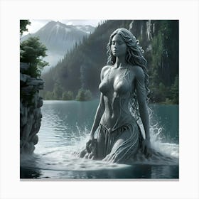 Clay Figures In Nature 5 Canvas Print