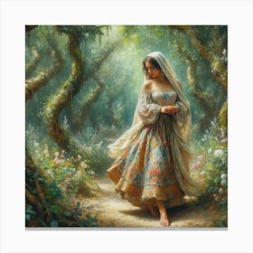 Girl In The Woods14 Canvas Print