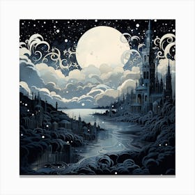 Moonscape Canvas Print