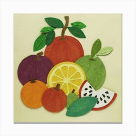 Felt Fruit Canvas Print
