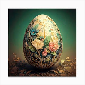 Firefly Floral Easter Egg Background 92841 Canvas Print