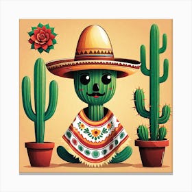 Mexican Cactus 63 Canvas Print