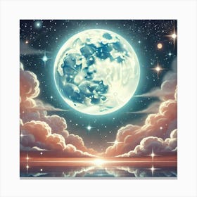 Full Moon In The Sky 37 Canvas Print