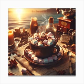 Hot Chocolate With Marshmallows 2 Canvas Print