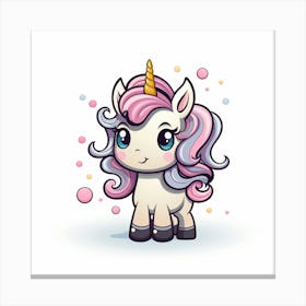 Cute Unicorn 283 Canvas Print