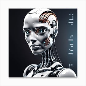 Cyborg Woman 32 Canvas Print