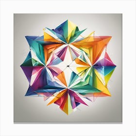 Origami Star Canvas Print