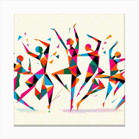 Abstract Dancers 1 Canvas Print