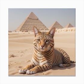 Egyptian pharaoh cat1 Canvas Print