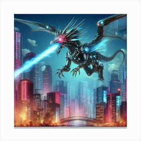 Sci-Fi Dragon Canvas Print