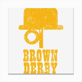 Brown Derby Canvas Print