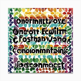 Onemints Love Onemints Love Onemints Canvas Print