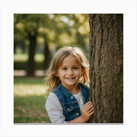 Portrait Of A Little Girl Canvas Print