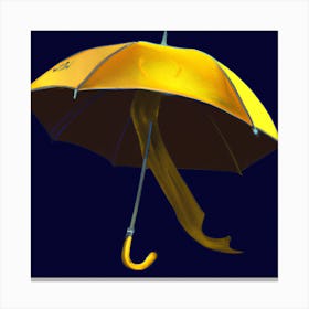 Yellow Umbrella Canvas Print