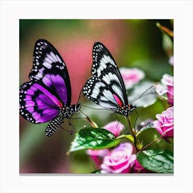 Butterflies In The Garden Canvas Print