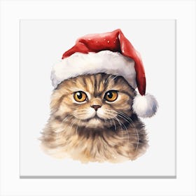 Santa Cat 9 Canvas Print