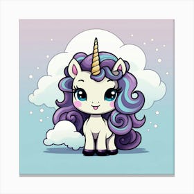 Cute Unicorn 308 Canvas Print