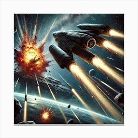 Void Reaver Corvette High Damage Torpedoes Canvas Print