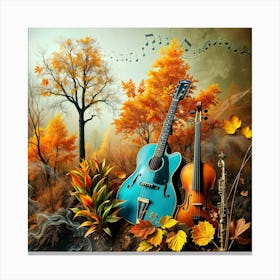 Autumn Music Landscape Stampe su tela