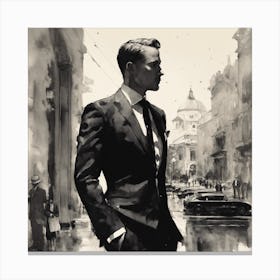 Man In Suit 2 Canvas Print