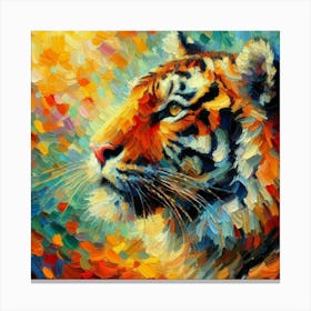 Tiger impressionism Canvas Print