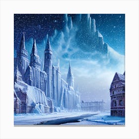 Icy castle Canvas Print