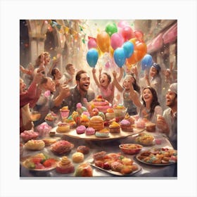 Happy Birthday Canvas Print