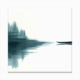 Canoe On Water Canvas Print