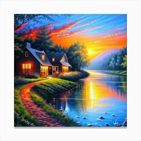 River House Canvas Print