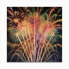 Fireworks In The Sky 2 Canvas Print