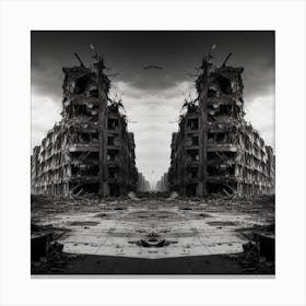 Ruins Of Berlin Canvas Print