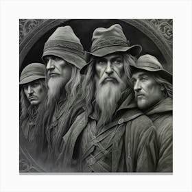 The Four Miners Canvas Print