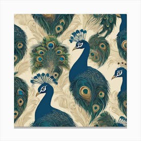 Peacocks 2 Canvas Print