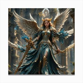 Angel Of War Canvas Print