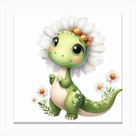 Daisy the dinosaur 3 Canvas Print