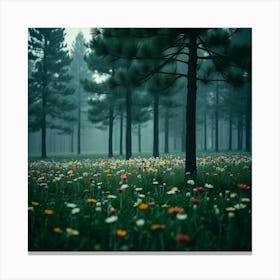 Foggy Forest Canvas Print