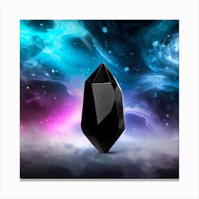 Black Crystal Canvas Print