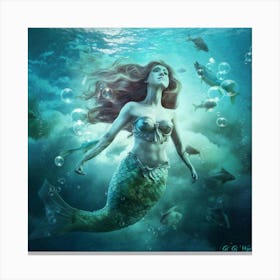 Mermaid 38 Canvas Print
