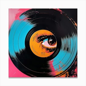 Vinyl Pop Art 4 Canvas Print