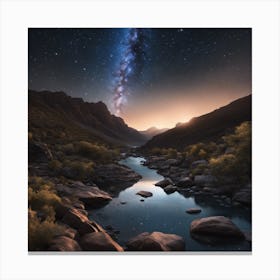 Milky River Canvas Print